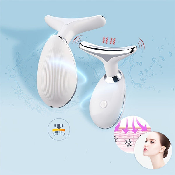 Rechargeable LED Facial And Neck Massager